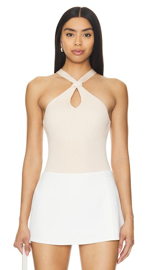 simkhai andrea tank top in tan. - size xl (also in l)