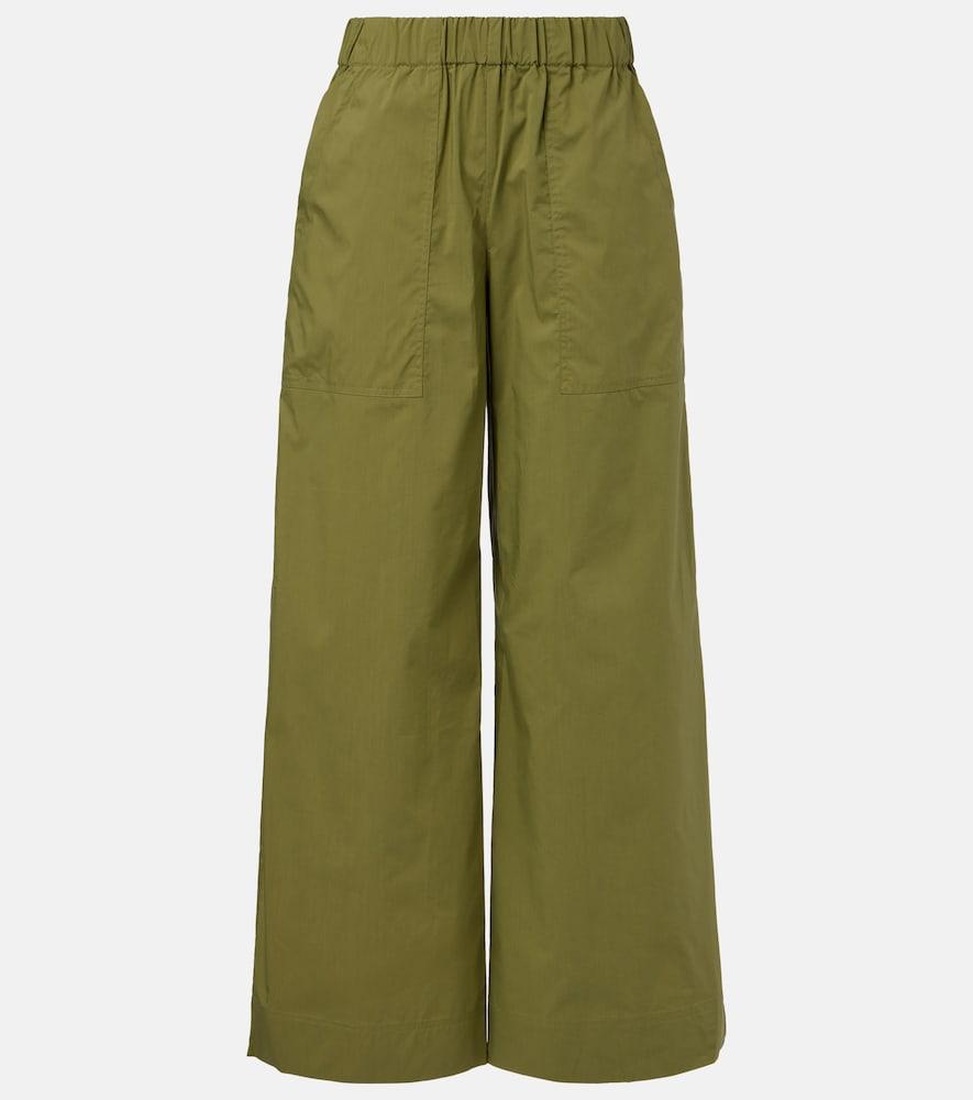 simkhai arden cotton-blend wide-leg pants