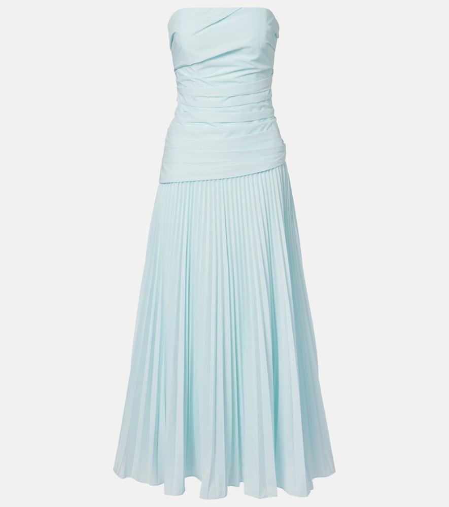 simkhai arie pleated bustier dress