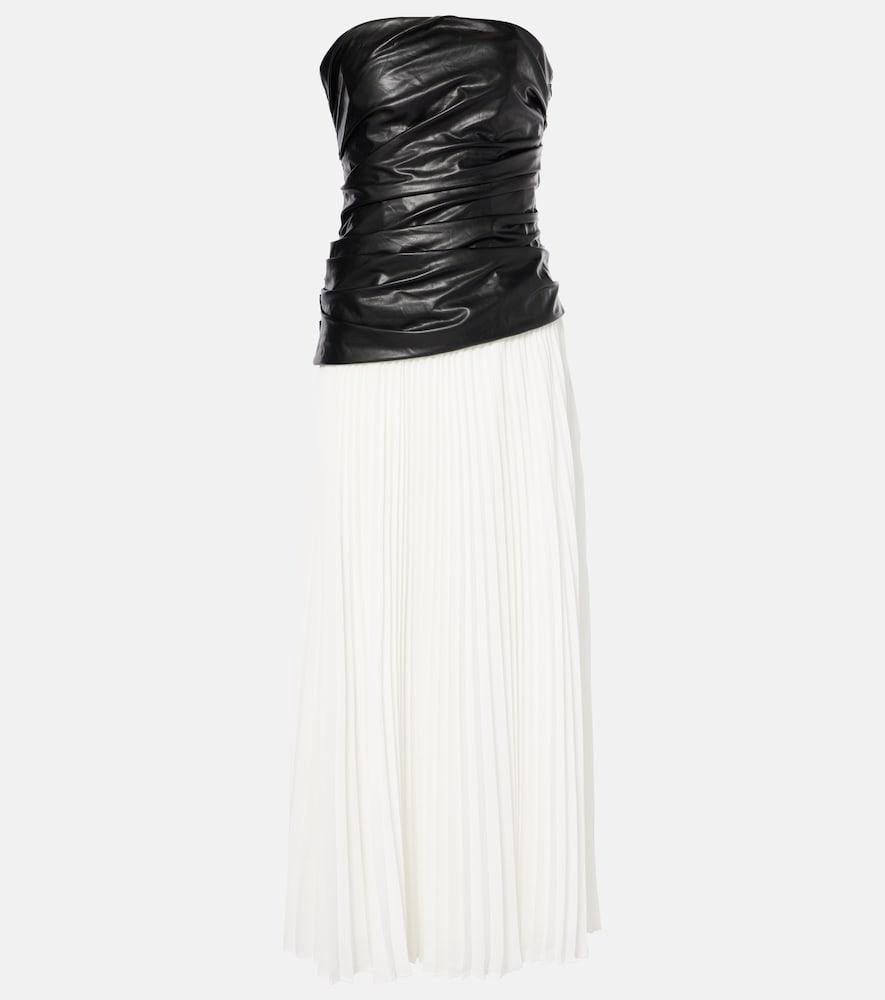 simkhai arie strapless midi dress
