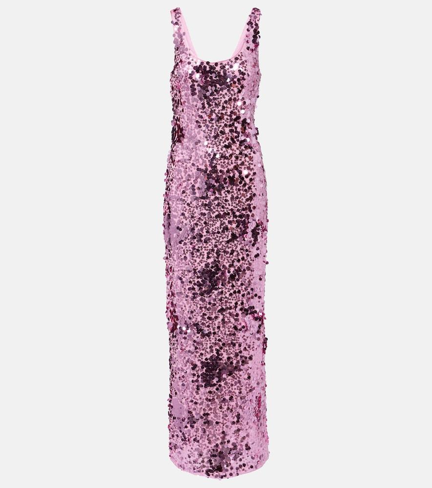 simkhai bex sequined gown