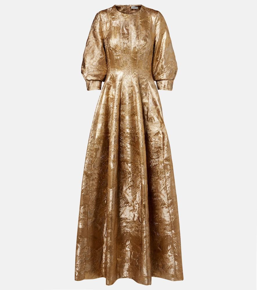simkhai claravelle jacquard gown