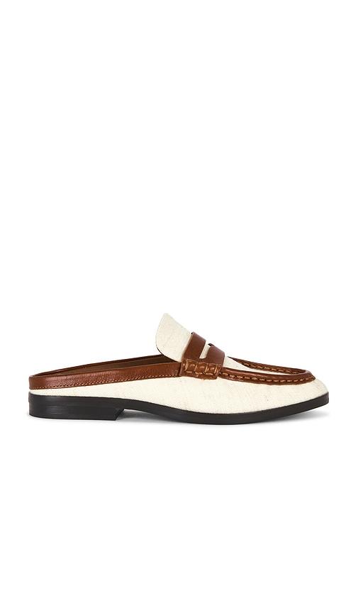 simkhai dean canvas combo loafer mule in cream. - size 35 (also in 36, 37, 38, 39, 40, 41)