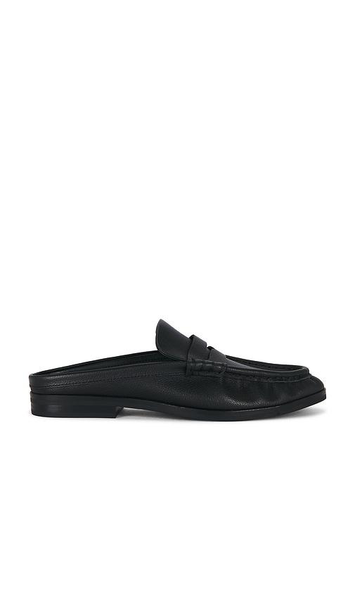 simkhai dean pebble leather loafer mule in black. - size 36 (also in 37, 38, 39, 40, 41)