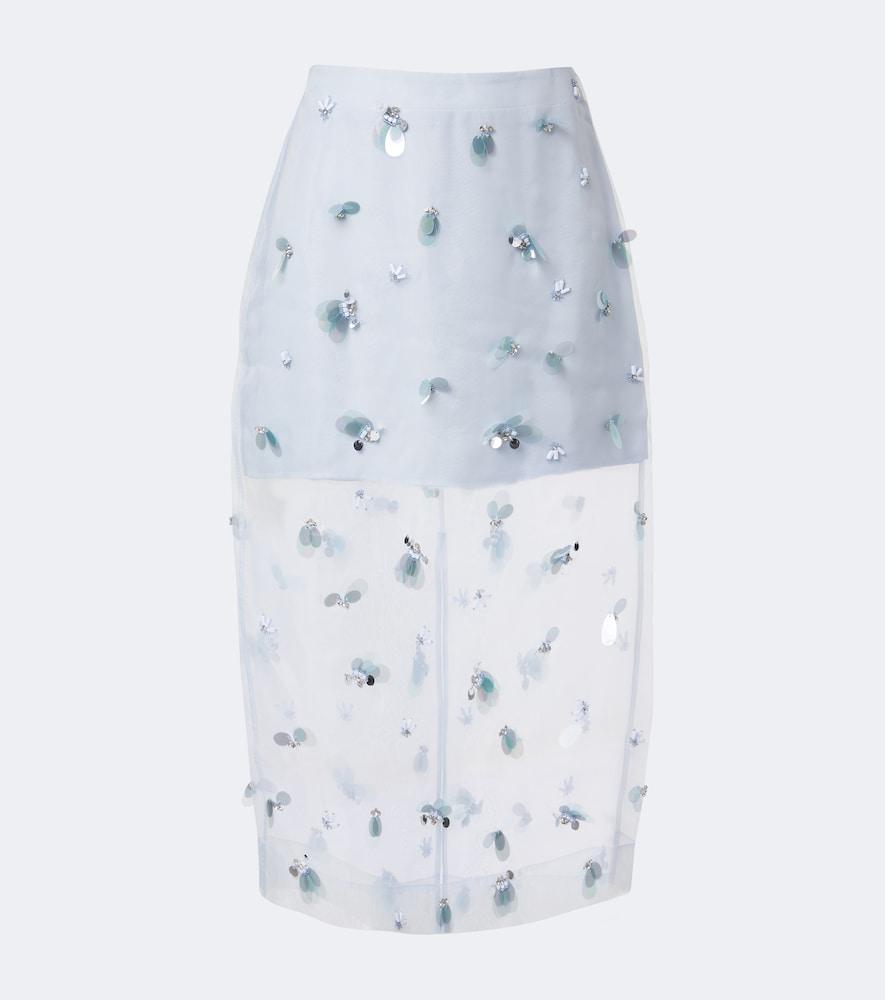 simkhai delilah embellished midi skirt