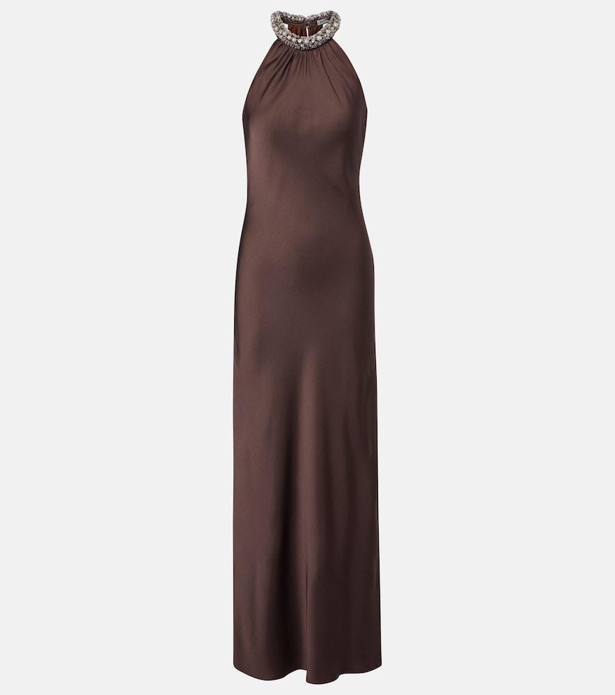 simkhai embellished satin gown
