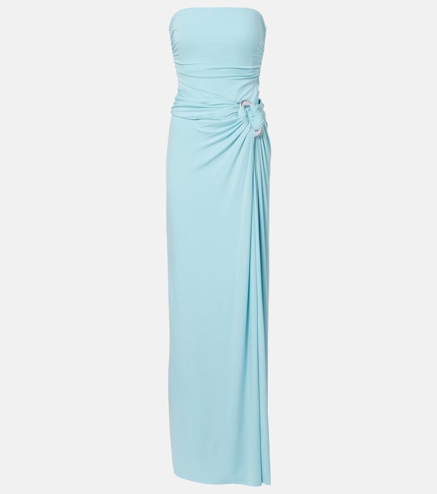 simkhai emma gathered bustier gown