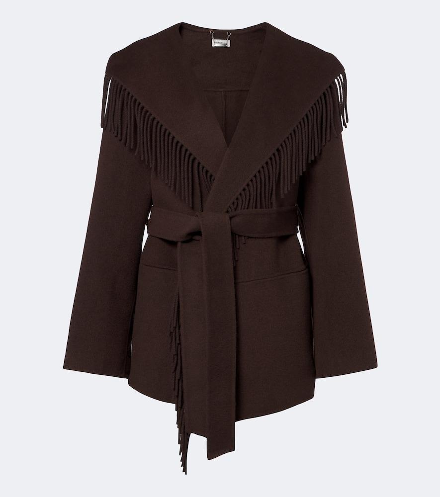 simkhai fringed wool-blend jacket