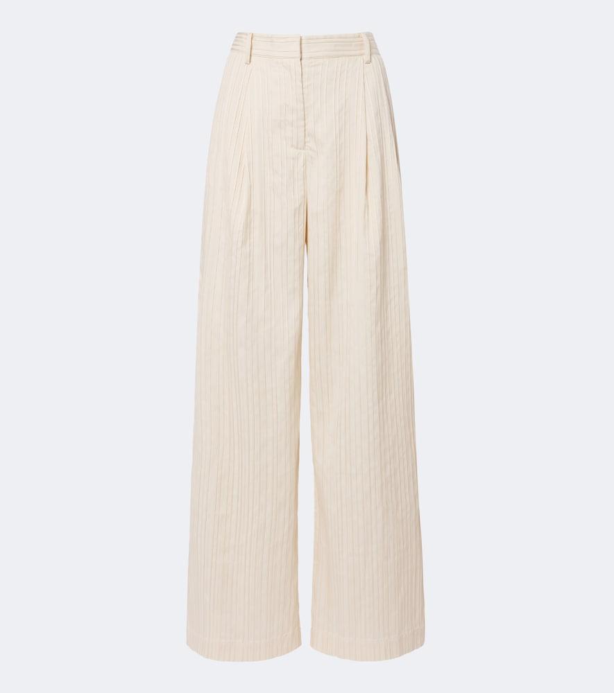 simkhai grace striped wide-leg pants