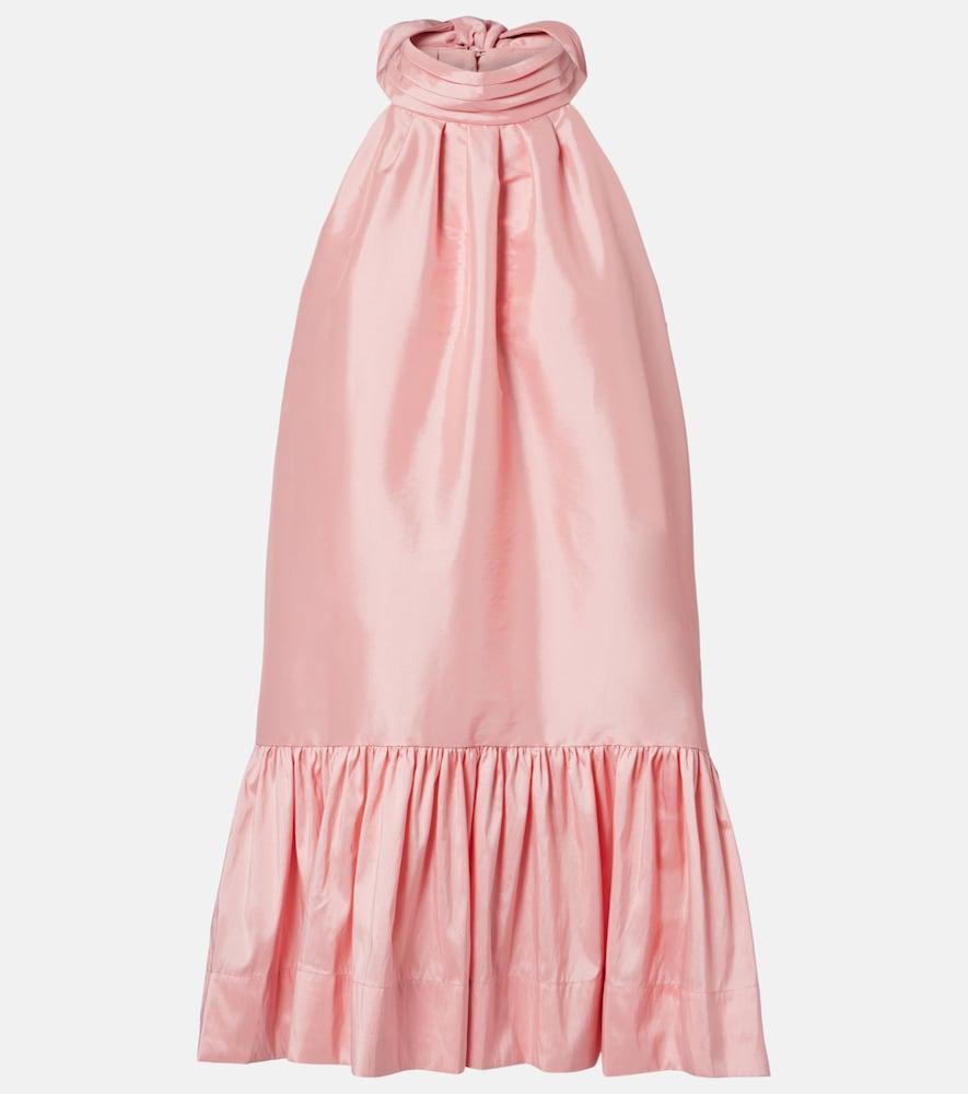 simkhai hope bow-detail taffeta minidress