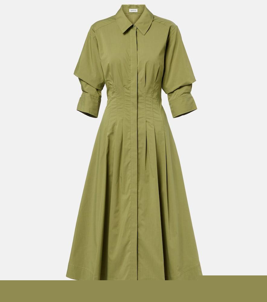 simkhai jazz cotton-blend poplin shirt dress