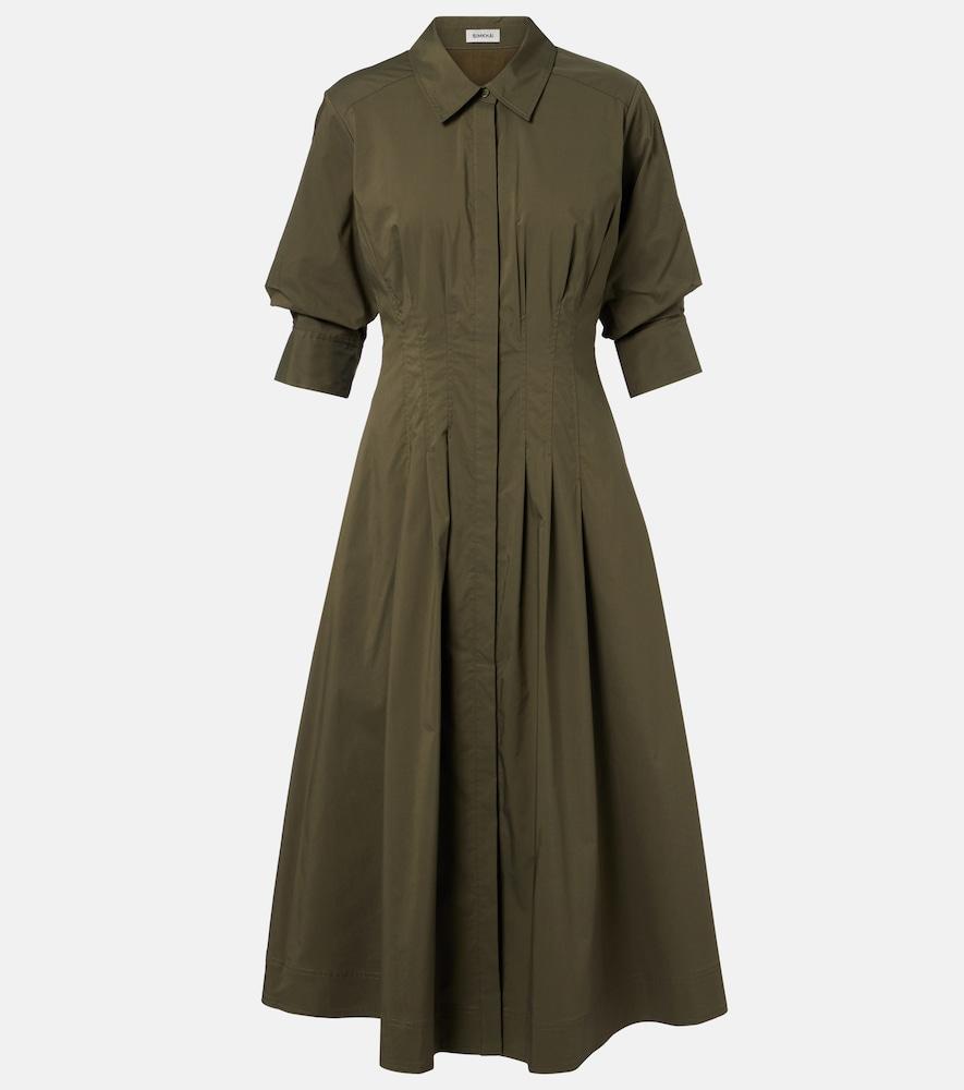 simkhai jazz cotton-blend poplin shirt dress