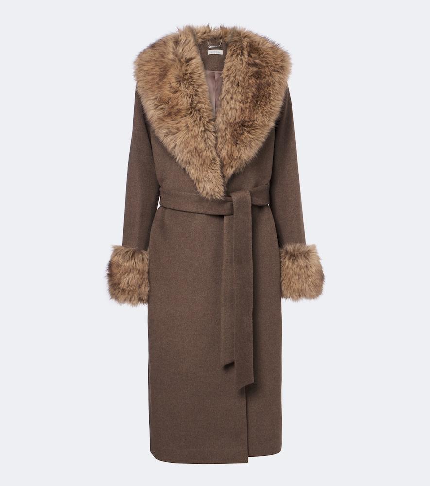 simkhai kinsley wool-blend wrap coat