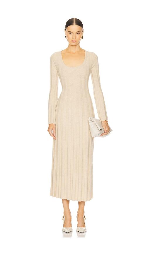 simkhai kogan full length dress in tan. - size l (also in s)