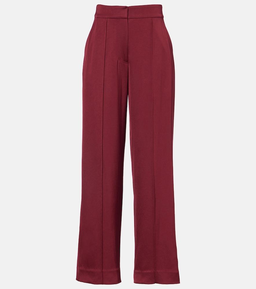 simkhai kyra satin wide-leg pants