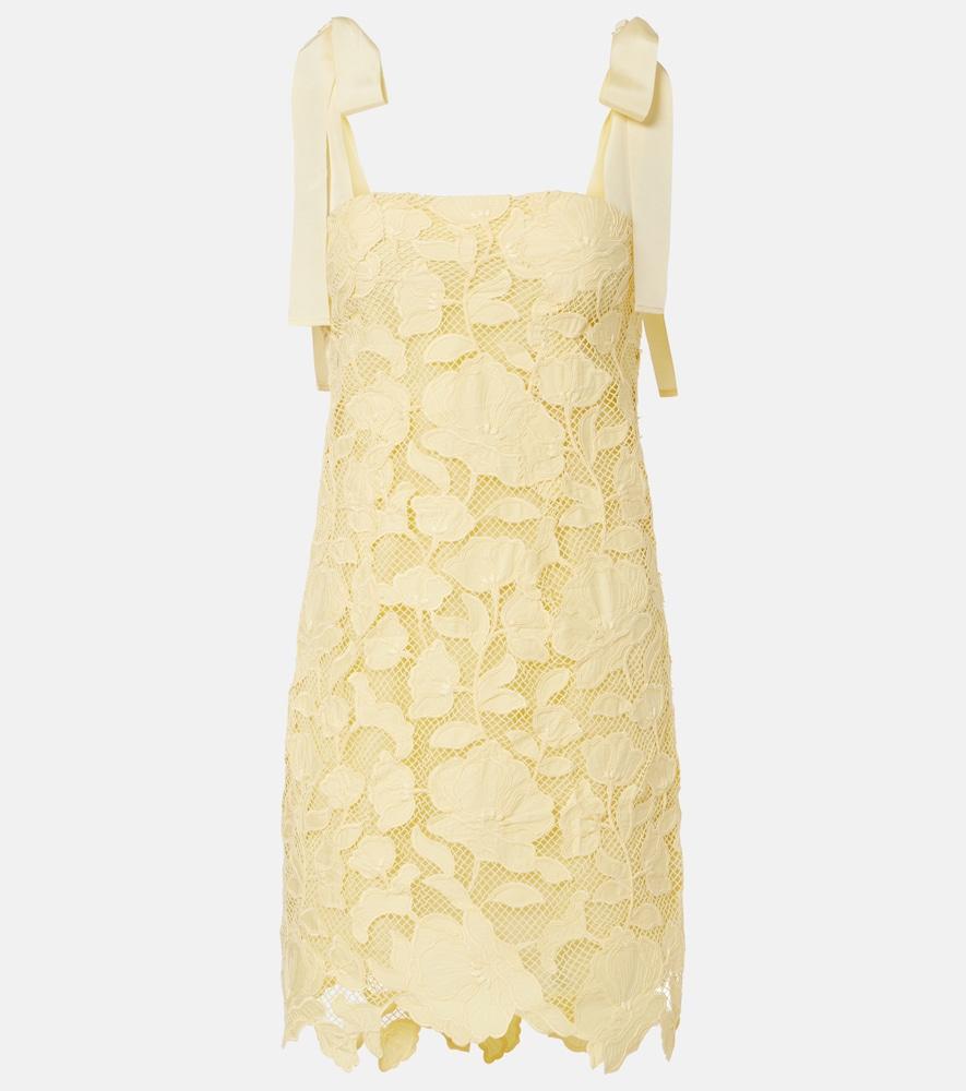 simkhai marigolde lace minidress