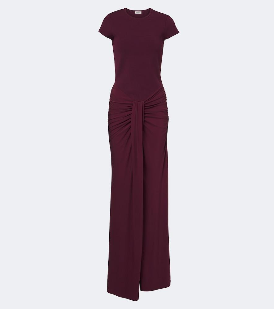 simkhai matilde draped jersey gown
