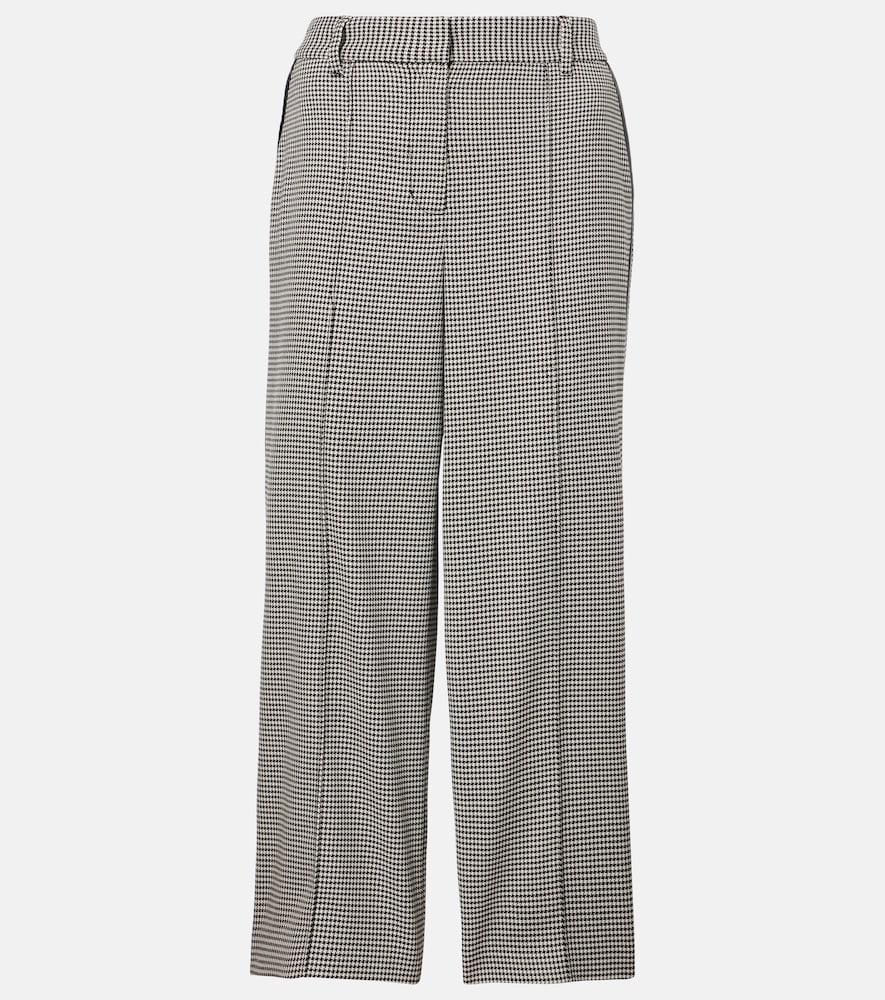 simkhai miki checked capri pants