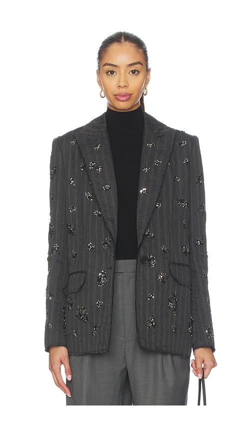 simkhai murphy blazer in charcoal. - size 2 (also in 4, 6, 8)