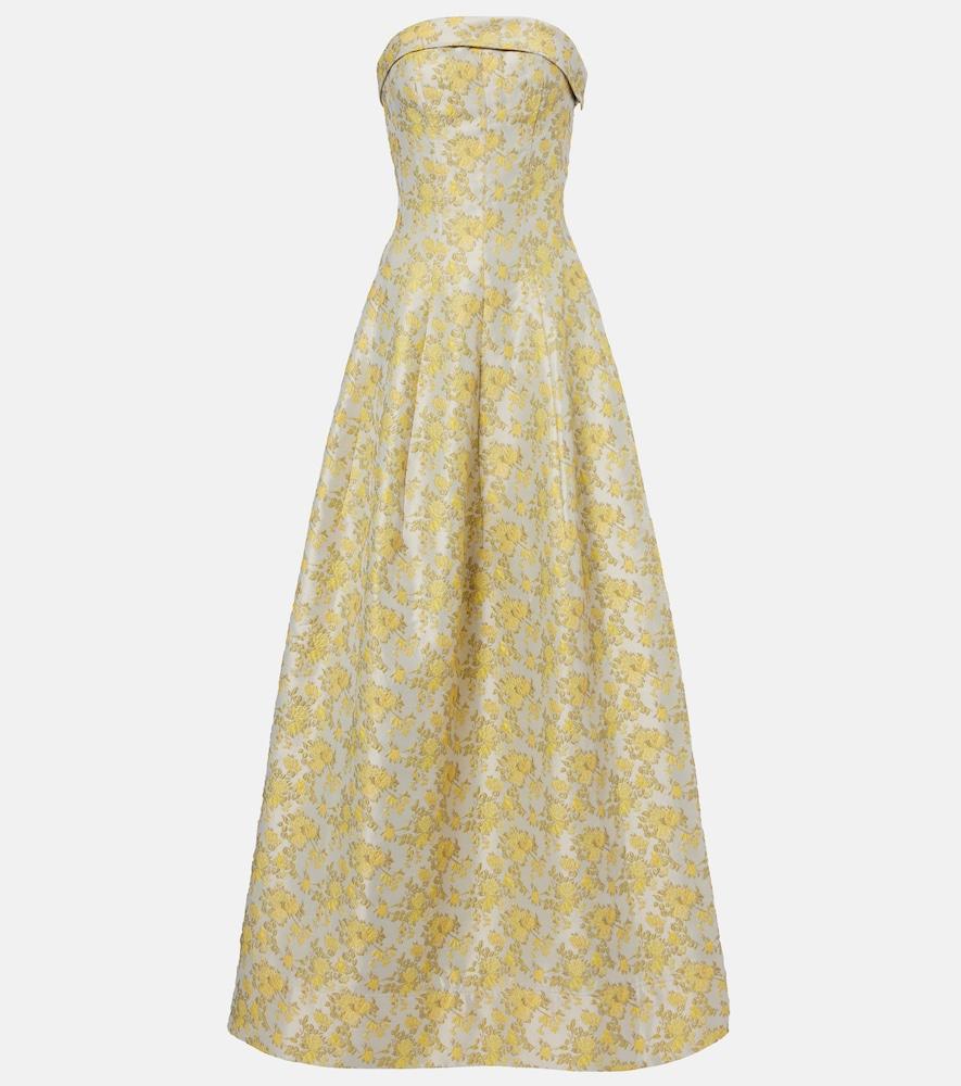 simkhai octavia jacquard gown