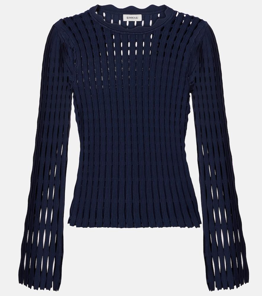 simkhai open-knit top