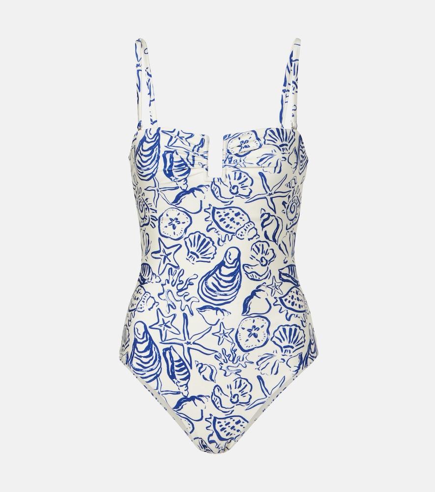 simkhai ottilie printed swimsuit
