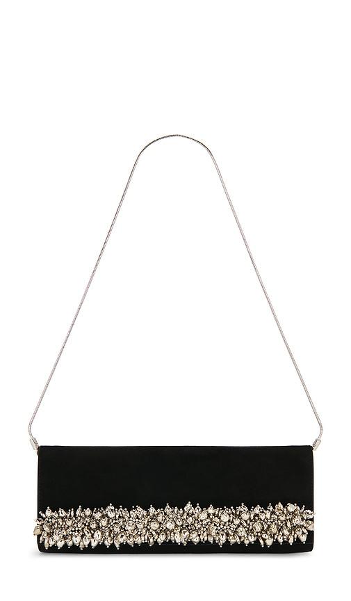 simkhai river east west clutch in black.