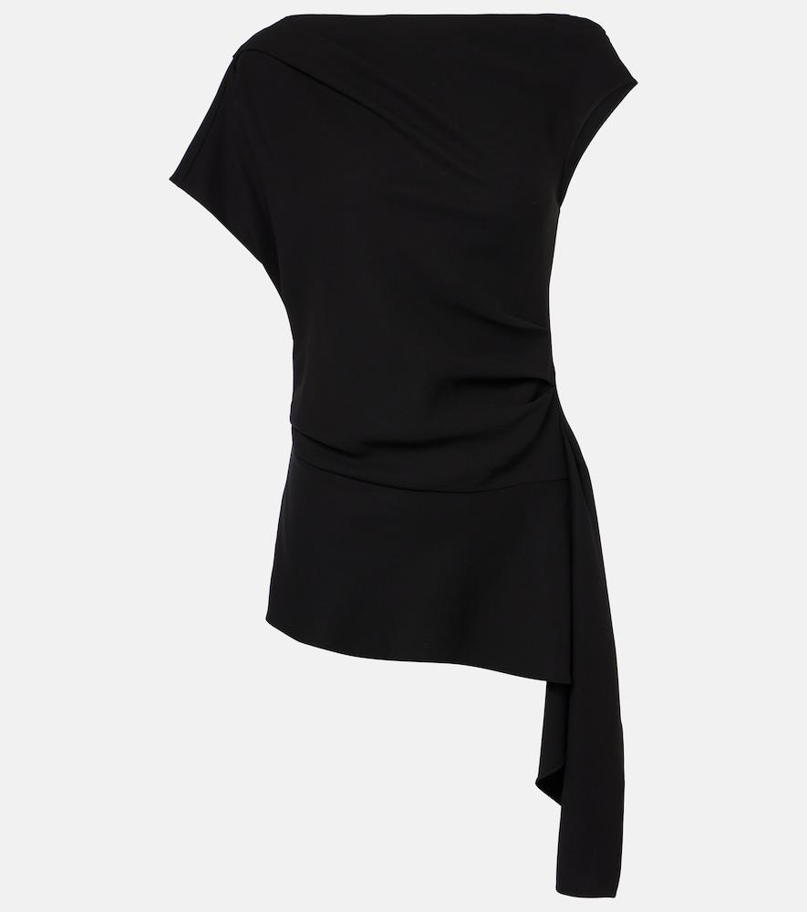 simkhai saskia draped off-shoulder top