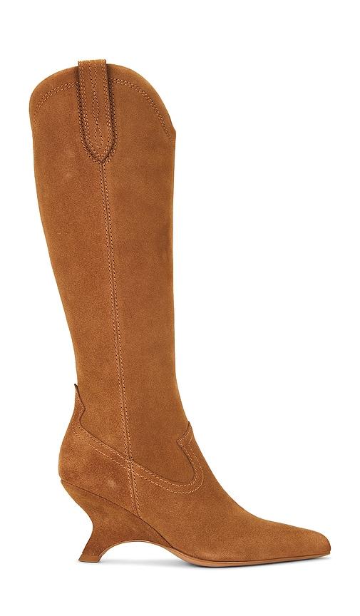 simkhai shadow western boot in brown. - size 37 (also in 38)