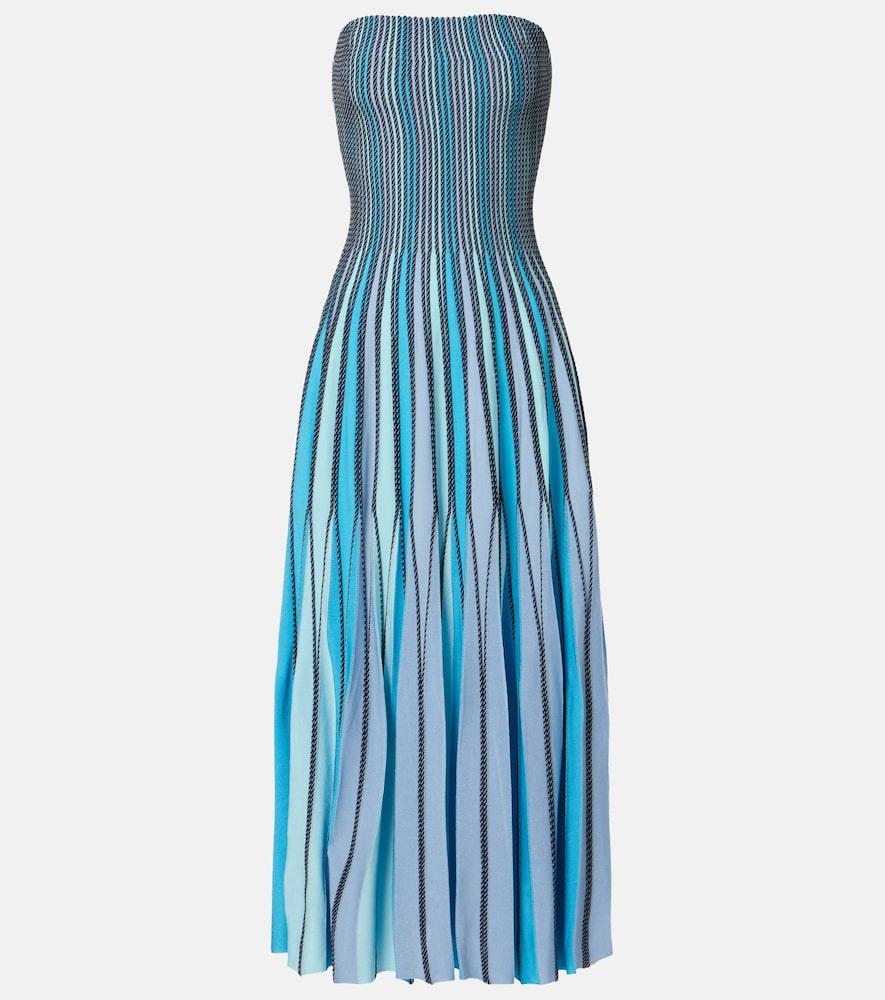 simkhai soleil striped midi dress