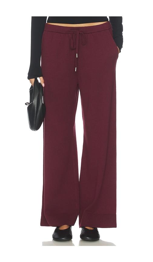 simkhai travel pant in red. - size l (also in s)