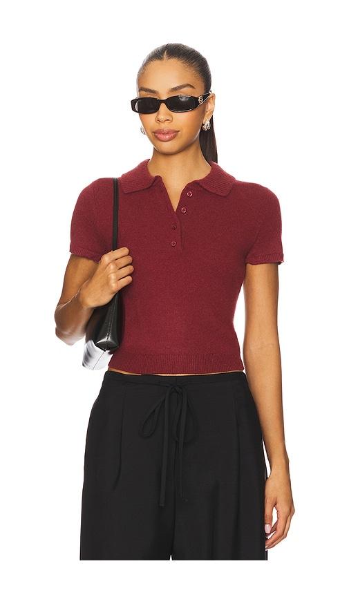 simkhai twila polo top in red. - size m (also in xs)