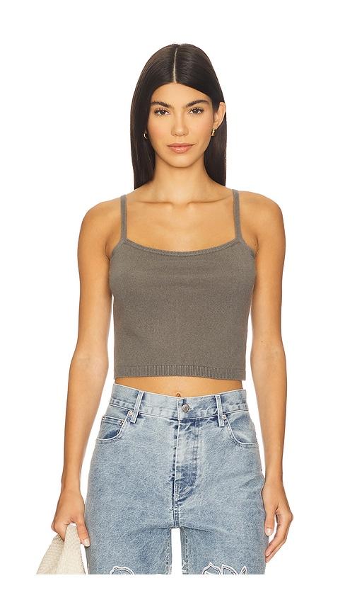simkhai vance tank in olive. - size l (also in m)