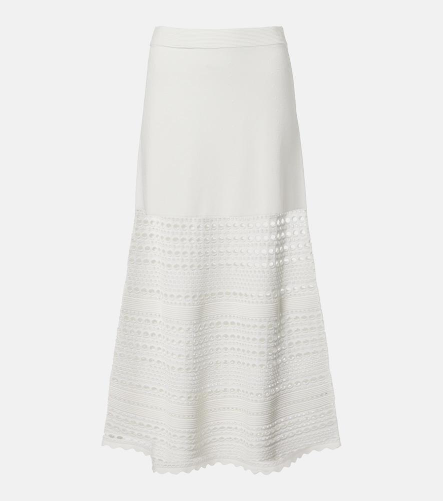 simkhai westly open-knit midi skirt