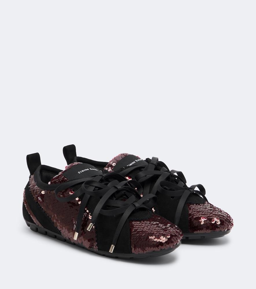 simone rocha ballerina grip sequined sneakers