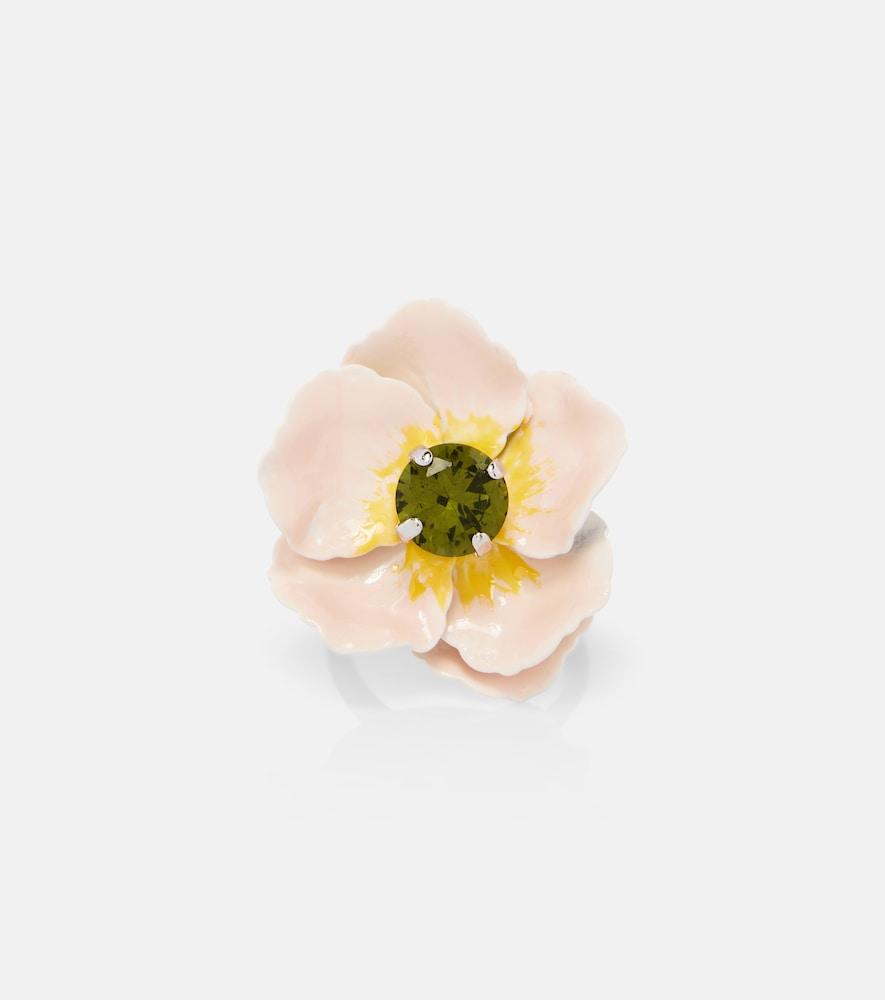 simone rocha blooming poppy ring