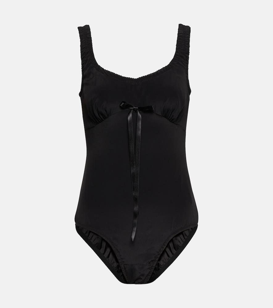 simone rocha bow-embellished bodysuit