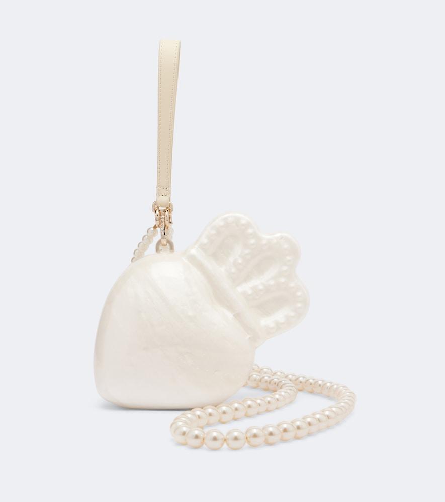 simone rocha claddagh embellished clutch