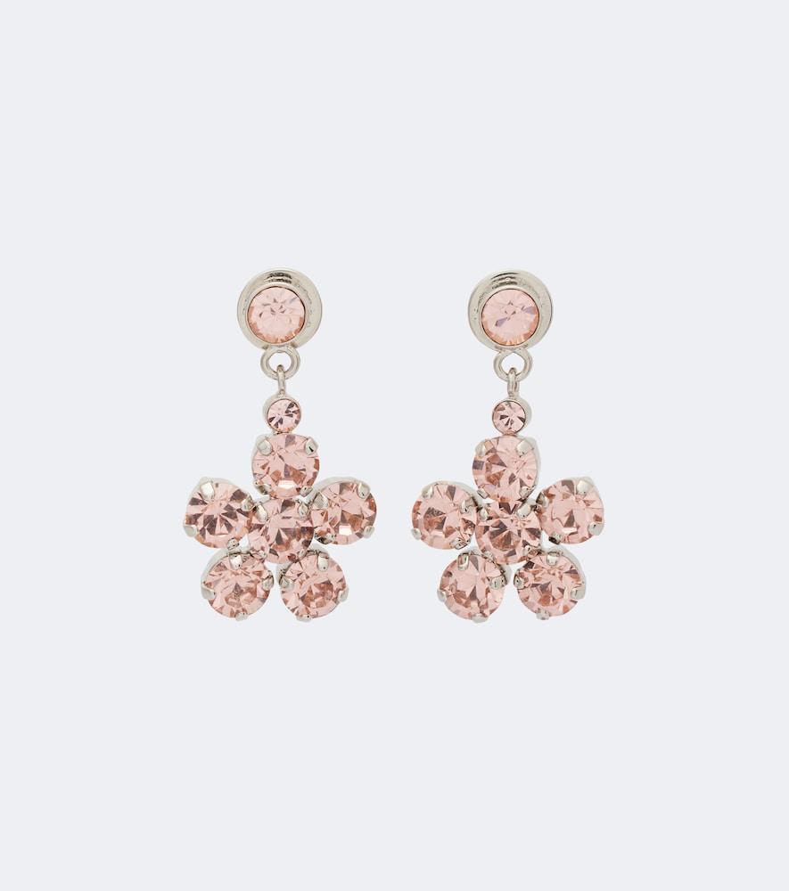 simone rocha crystal-embellished drop earrings
