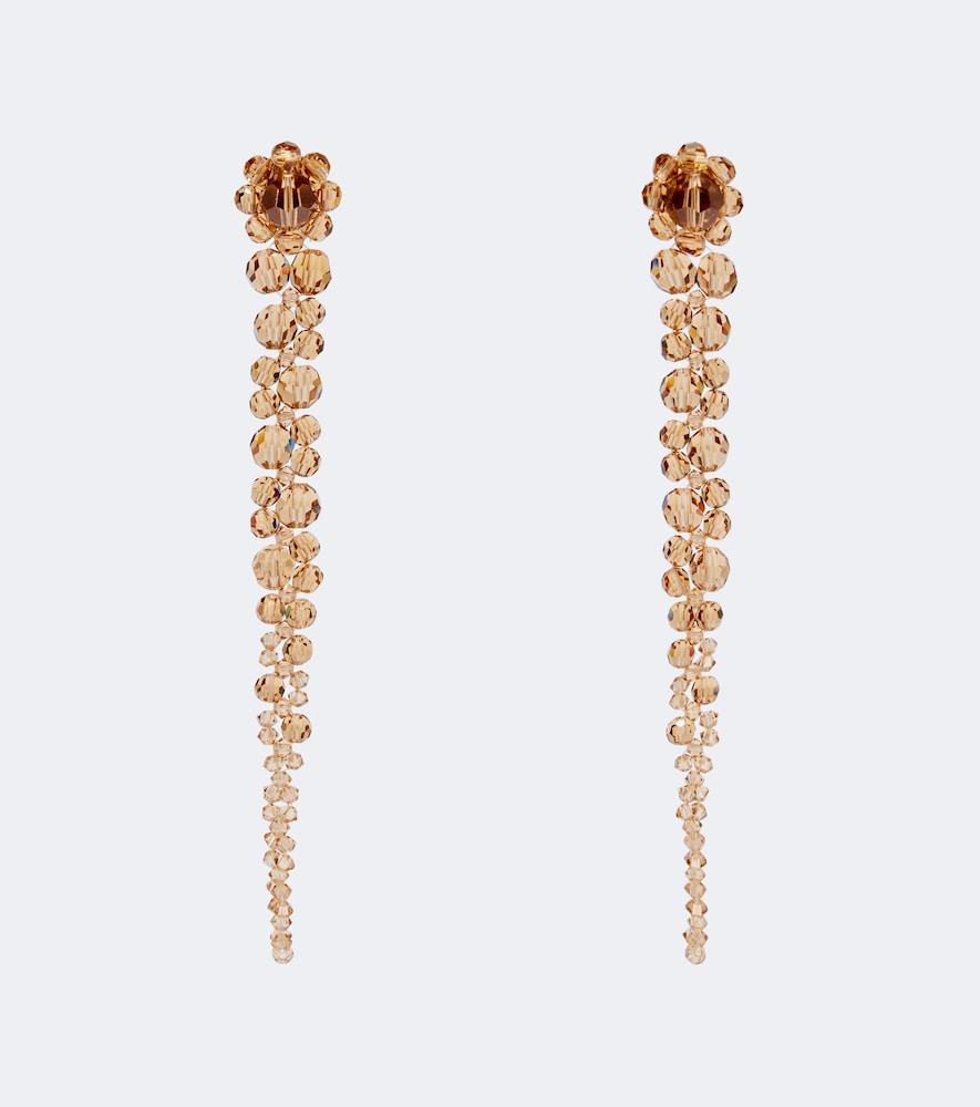 simone rocha crystal-embellished drop earrings