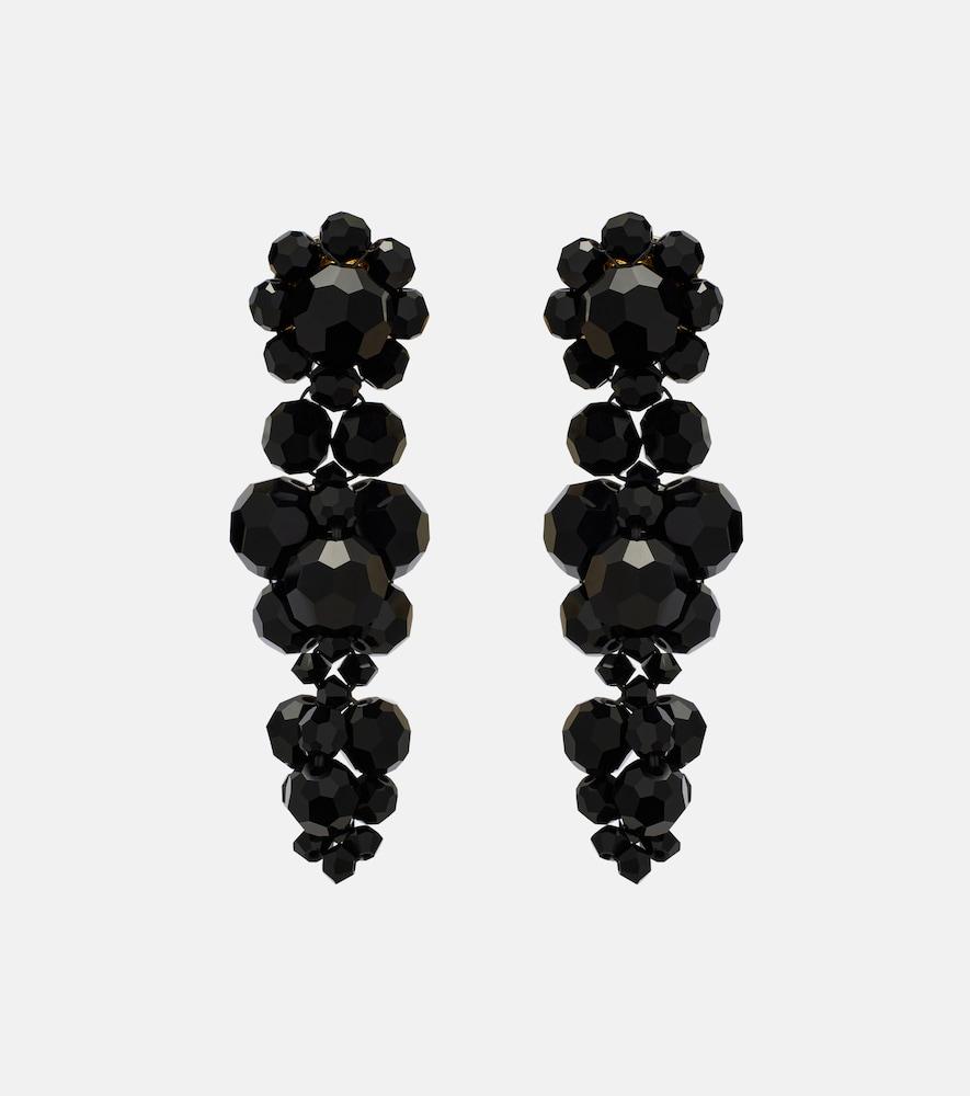 simone rocha crystal-embellished drop earrings