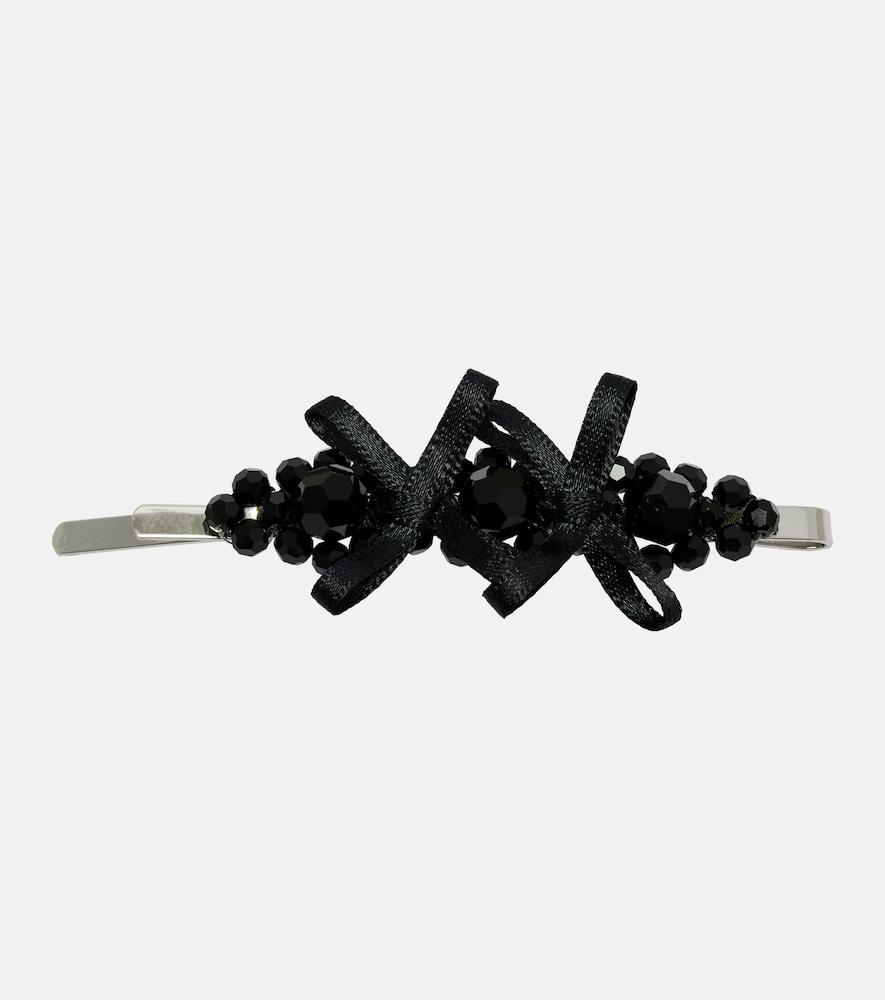 simone rocha crystal-embellished hair clip