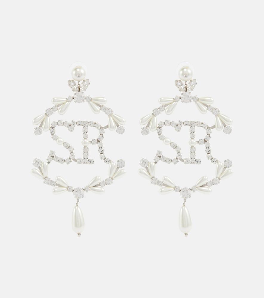 simone rocha crystal-embellished pearl earrings