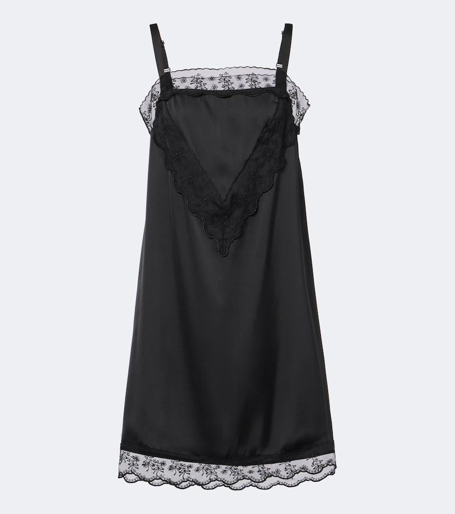 simone rocha lace-trimmed minidress