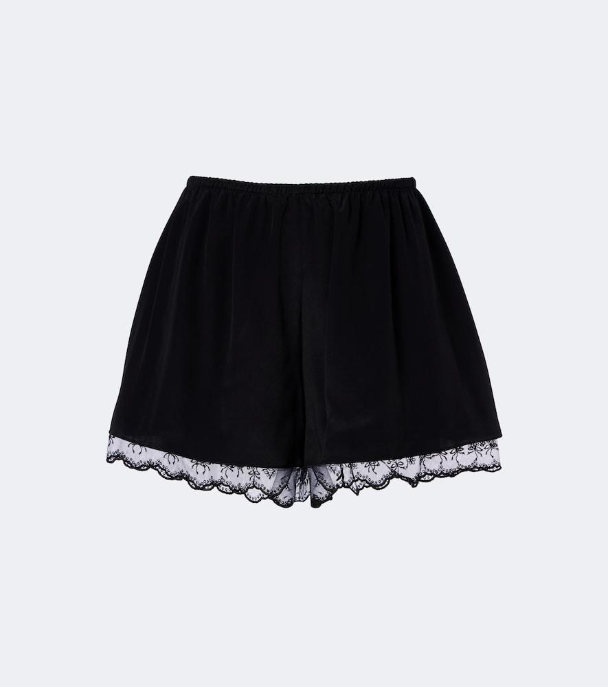 simone rocha lace-trimmed shorts
