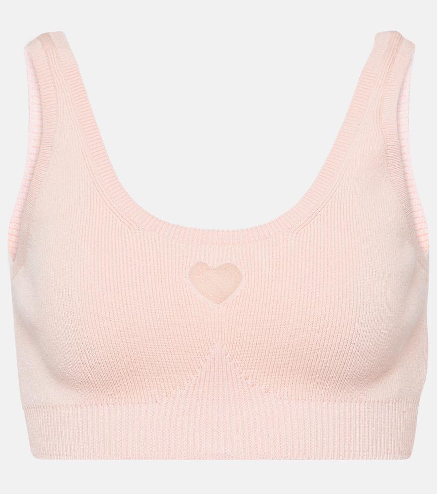 simone rocha love heart cutout bralette