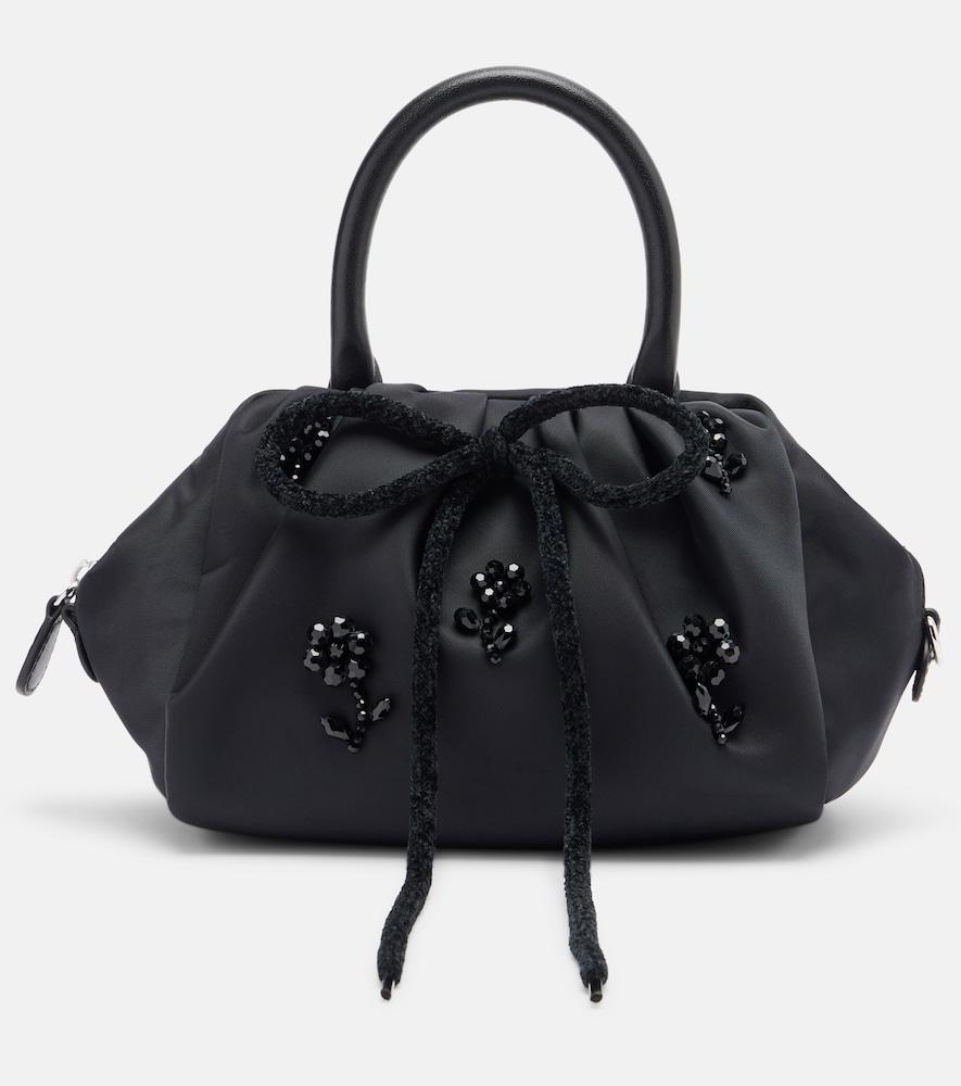 simone rocha mini embellished top-handle bag