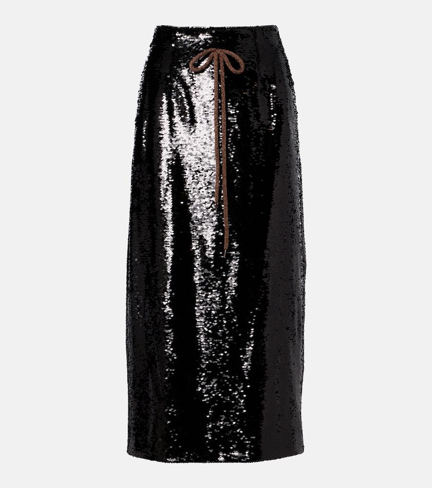 simone rocha sequined pencil skirt