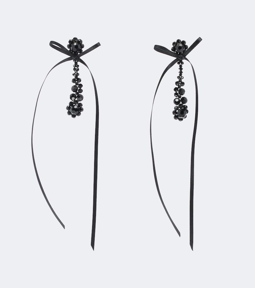 simone rocha victorian drip embellished drop earrings