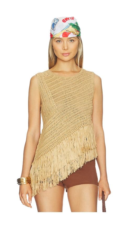 simonmiller beja crochet top in neutral. - size l (also in m, xs)